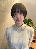ラフショート/ショートウルフカット/ブルーブラック