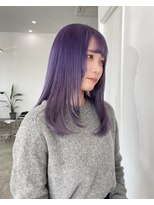 カーラ(kalah)&nbsp;ラベンダーカラーミディアムレイヤー髪質改善10代20代