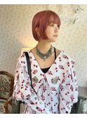pink round bob