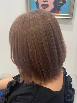 ドレス(Dress) ブリーチなしダブルカラー/ブラウンベージュ/ミディアム