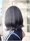 暗髪アッシュ白髪ぼかしハイライト透明感イルミナカラー30代
