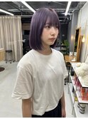 都島/ラベンダーカラー/ラベンダーグレージュ/ボブカット