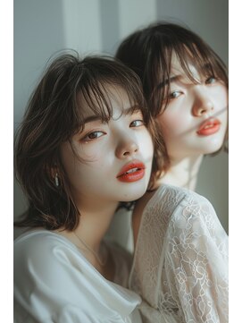 ラナ 新宿(lana) ボブウルフ/ボブ/顔まわり/レイヤーカット【lana hair 新宿】