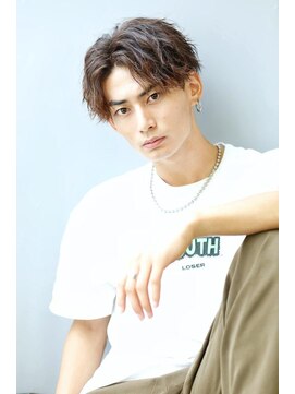 リップス 心斎橋(LIPPS) 2way ツイストスパイラルパーマ　センターパート