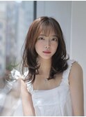 レイヤーカット／ナチュラル／モテ髪/銀座/ロングレイヤー