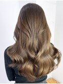 ロング韓国ヘアくびれヘア美髪顔周りレイヤー_ba544181