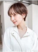 美髪ショートくびれヘアおくれ毛_ba529911