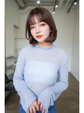 アンジェリカ 岡山店(ANGELICA) 大人かわいい　チョコレートブラウン　ボブ