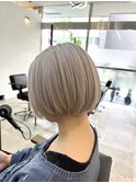 ホワイトカラーハイトーンボブミニボブ10代20代