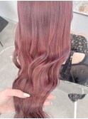 チェリーピンク/チェリーカラー/ピンクカラー/ハイトーン/艶髪