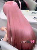 14974ブリーチ&ダブルカラーベビーピンクホワイトピンク