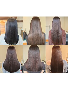 《カット+髪質改善ストレート+髪質改善ケラチントリートメント\32000→\25000》誰もが振り返る艶髪へ―