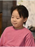 艶感センターパートウルフ【キッズカット/メンズ/倉敷/中島】