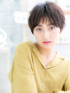 モッズヘア 越谷(mod's hair) ダークアッシュくせ毛風ウェットヘアショートA2越谷20代30代40代