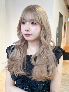 アルバム 渋谷パルコ(ALBUM) 前髪カットハイトーン顔周りレイヤーロング韓国ヘア_ba567631