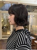 パーマ　ボブパーマ　ショートパーマ　表参道　黒髪カタログ