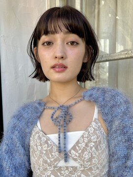 ベル 銀座5丁目店(Belle) ナチュラルもモードもヘアセットで自由自在【切りっぱなしボブ】