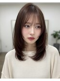 癖毛改善×レイヤーカット×透明感カラー