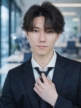 ドーバー 中野(Dover) RIKU フェザーパーマ　ビジネス　ニュアンスパーマ