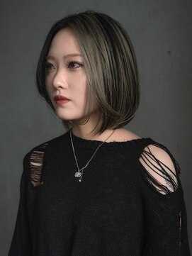 マーシー(MAAAAAC) 【HIEDA】ハイアンドローボブ　/ボブ/ハイライト