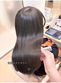 艶髪エステカラー×透け感ブラウン