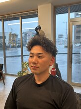 岡田理髪処 ツイストパーマ×ローフェード