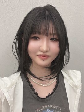ロンドイディールバンダイ 新潟万代(Lond ideal) ミディアムレイヤーハッシュカット