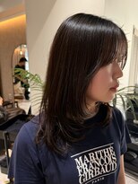 フレームプラス 天王寺あべの店(FRAME+)&nbsp;ダークグレージュ×レイヤーカット