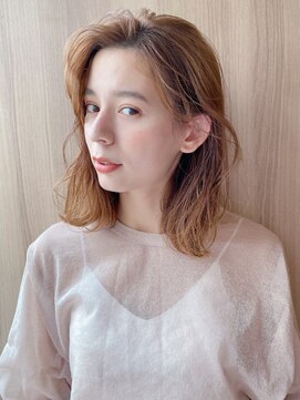 ヌイ 横浜(nui) ゆるふわパーマ_ブランジュダブルバング