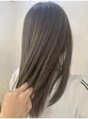 お客様スタイル☆グレージュハイライトたっぷりローライト