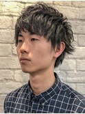 ツーブロックショート