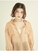 ボブ/カーキグレージュ/マッシュショート/大人かわいい[新宿駅]