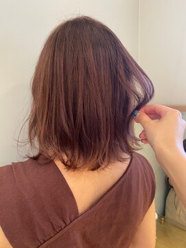 ネオリーブルノン 日吉(Neolive Runon) 日吉/綱島　チェリーブラウンミニウルフデジタルパーマ