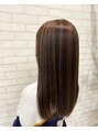 ビス ヘア アンド ビューティー 西新井店(Vis Hair＆Beauty) バレイヤージュ×縮毛矯正。カラーを楽しみながらストレートヘア