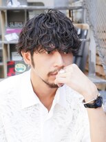 メンズ波巻きスパイラルパーマプードルパーママッシュ韓国ヘア