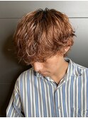 メンズマッシュ波巻きスパイラルパーマ