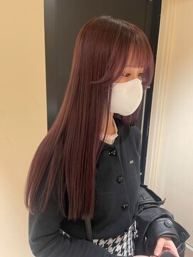 ガリカ 渋谷(Gallica) 【mami】大人暗髪ラベンダーココアブリーチなし/地毛風カラー