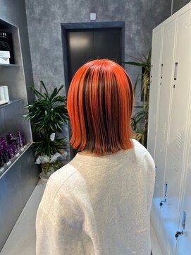 ワンズ リー 上大岡店(One's ly) デザインカラーレイヤーカットウェットヘア夏オリーブベージュ