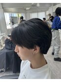韓国風毛流れセンターパート