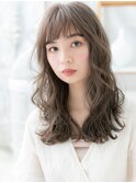外国人風オリーブアッシュオン眉小顔ロングc5上尾20代30代40代