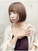◎ミニボブ縮毛矯正ショートボブストレートパーマ