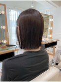 ぷつんとフラットボブ　お手入れ楽ちんヘア