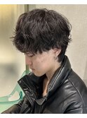 シャドウパーマ ダウンパーマ 無造作パーマ 坂口健太郎風 新宿