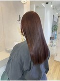 ツヤツヤラベンダーブラウンカラー