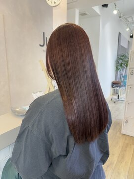 ジュエ ヘアー デザイン(Jue hair design) ツヤツヤラベンダーブラウンカラー