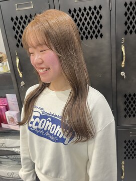 アチーブリス(achieve Liss) ブリーチなしダブルカラー透明感ベージュロングレイヤー