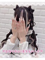 立体リボンハーフツイン×垂らしハート＊まゆ