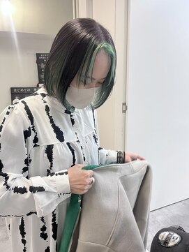 エルメトーキョーバイユアーズ(L'me TOKYO by youres) face framing × green/フェイスフレーミング