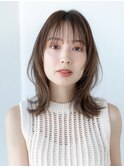 20代30代ミディアム顔周りレイヤーカット髪質改善トリートメント
