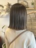 カラーブロー＋髪質改善トリートメント ￥11,000